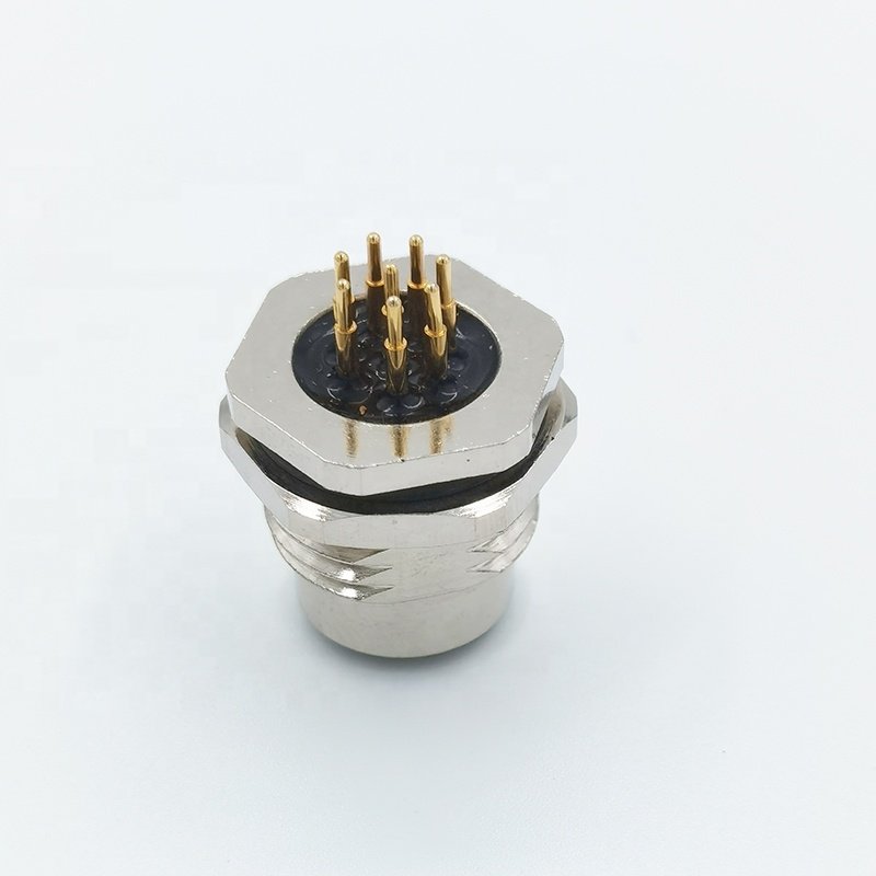 m12 microdc 8 pin sensor connector 8 pin female connector