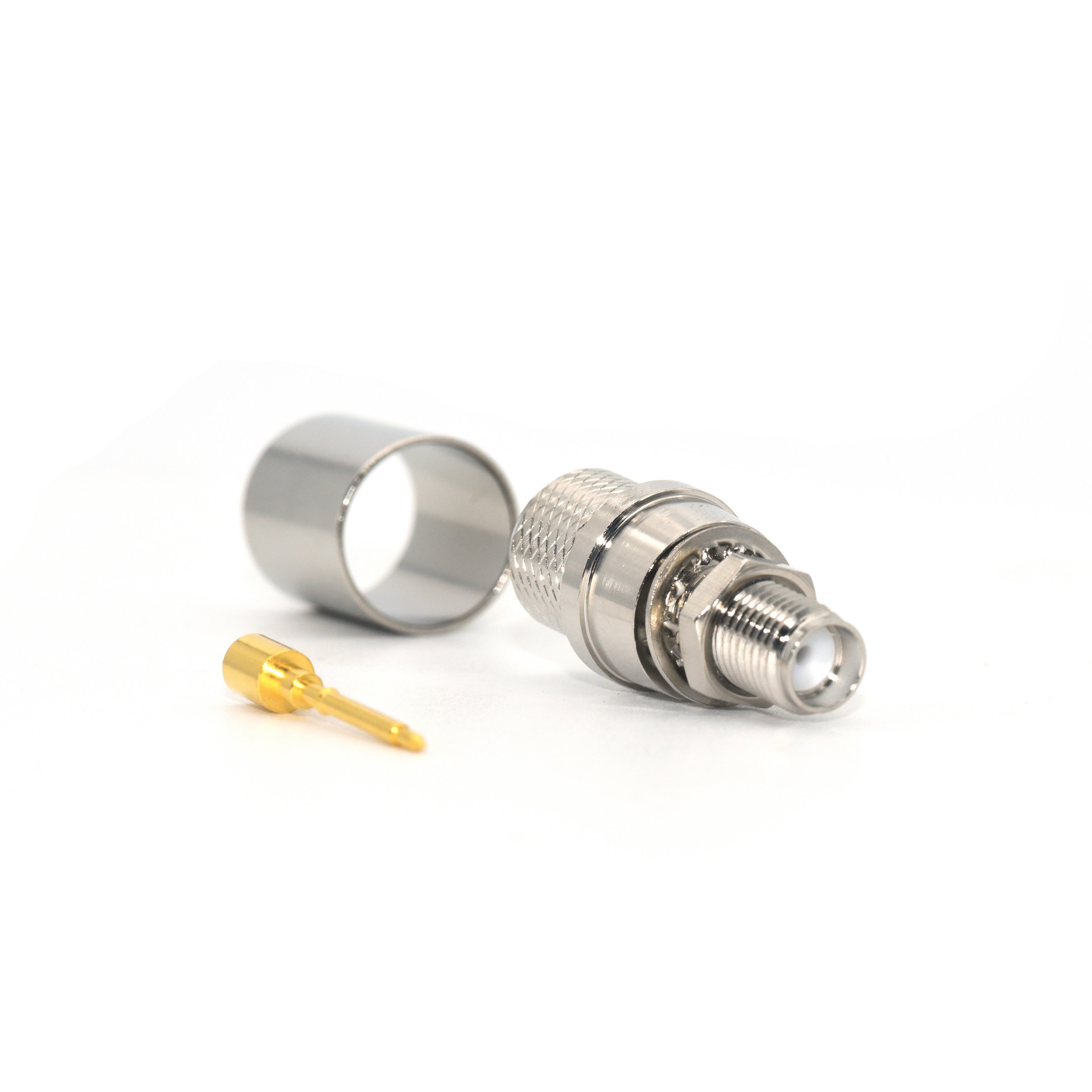 Raynool RF RP SMA Female Crimp Connector for LMR400 CNT400 KSR400 RG8 7D-FB
