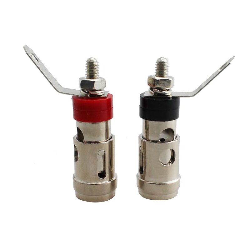 AIO Kingsun 4mm Banana Plug Binding Post Screw Connector Audio Speaker Amplifier Audio Connector