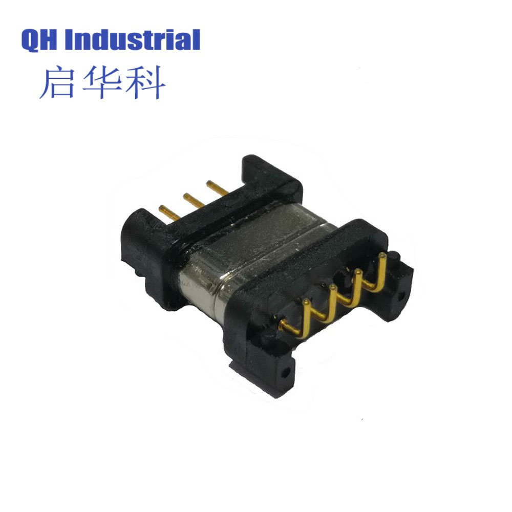 Competitive Price 1 A 12 V Magnetic Charger Pogo Pin For Pcb Board Electronic Device Magnetic Connector 4 Pin