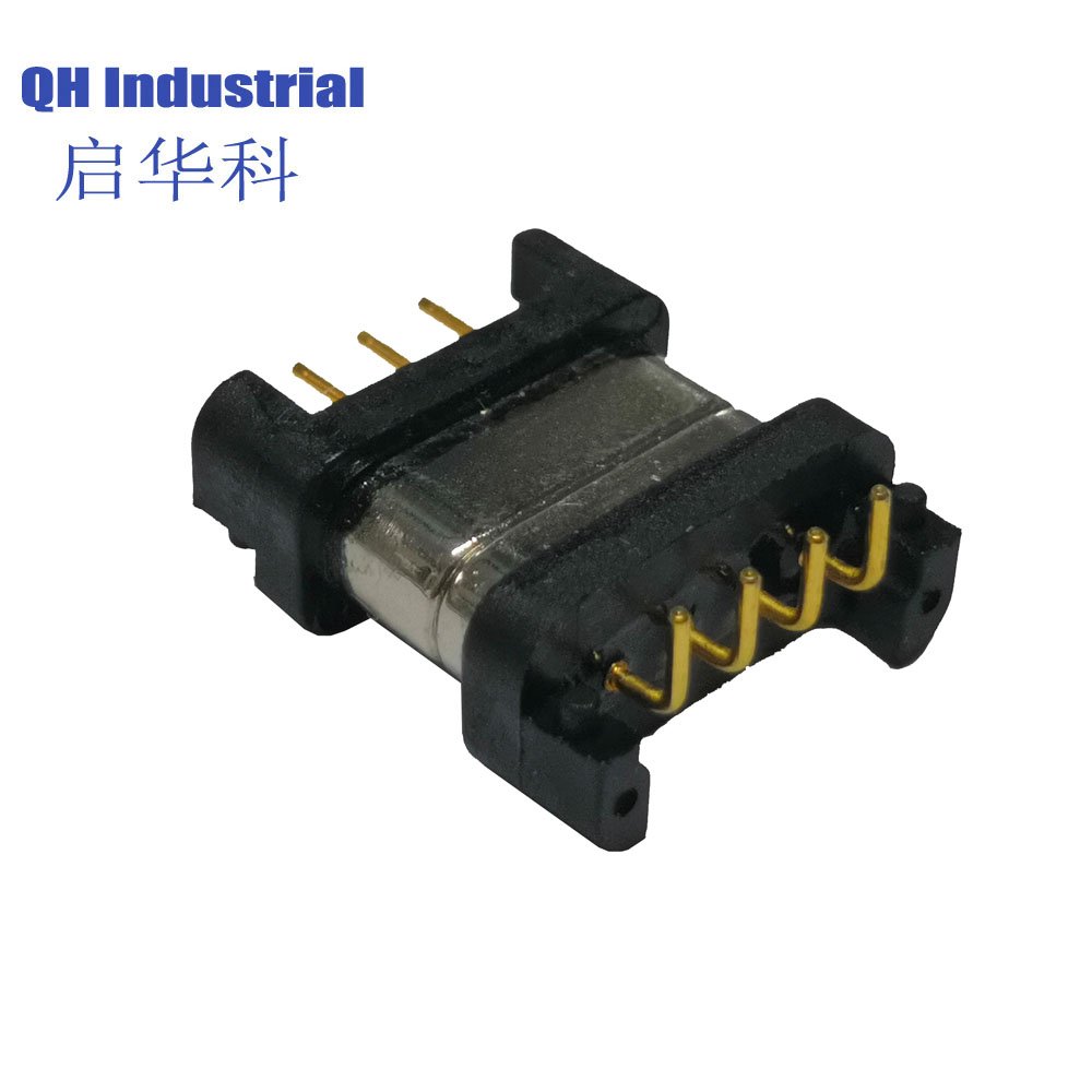 Competitive Price 1 A 12 V Magnetic Charger Pogo Pin For Pcb Board Electronic Device Magnetic Connector 4 Pin