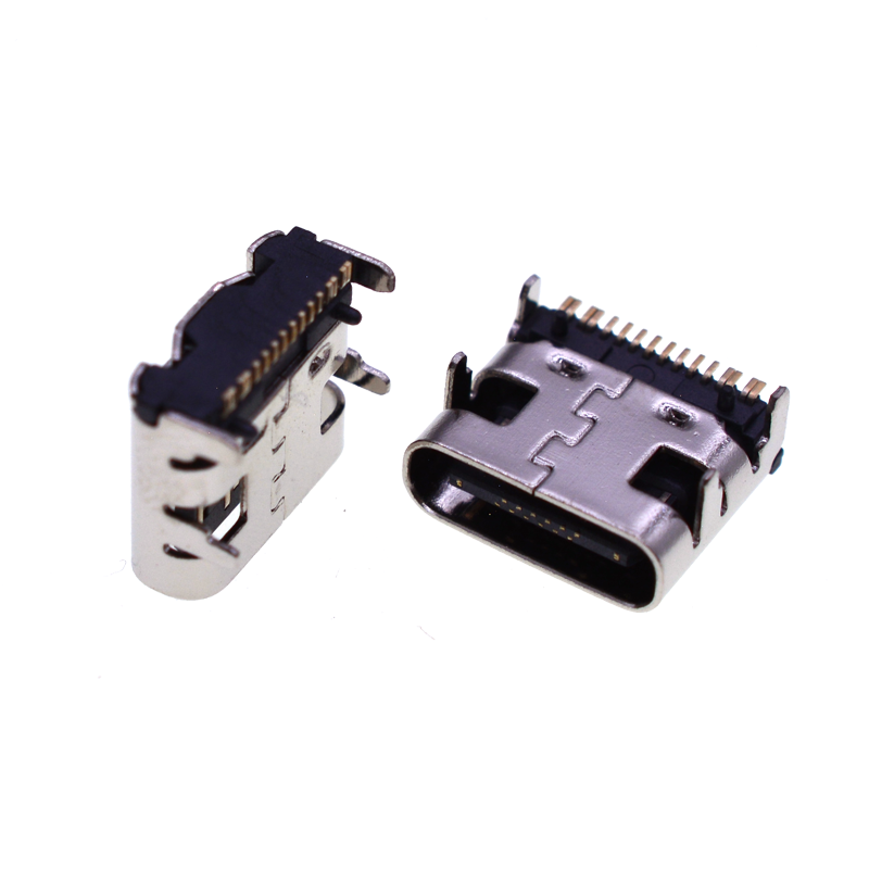DIP 16P Jack Port Socket Female Usb Type C Connector Data Transmission
