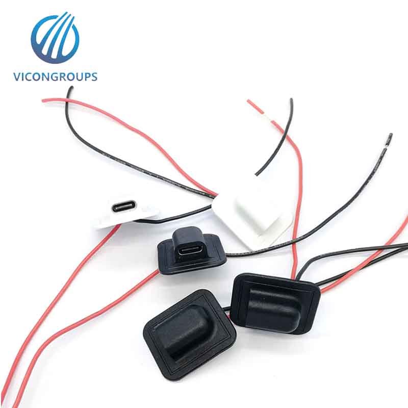 EU cable wire with sewing connector Female Connector DC5521 DC35135 connector for electric heating products