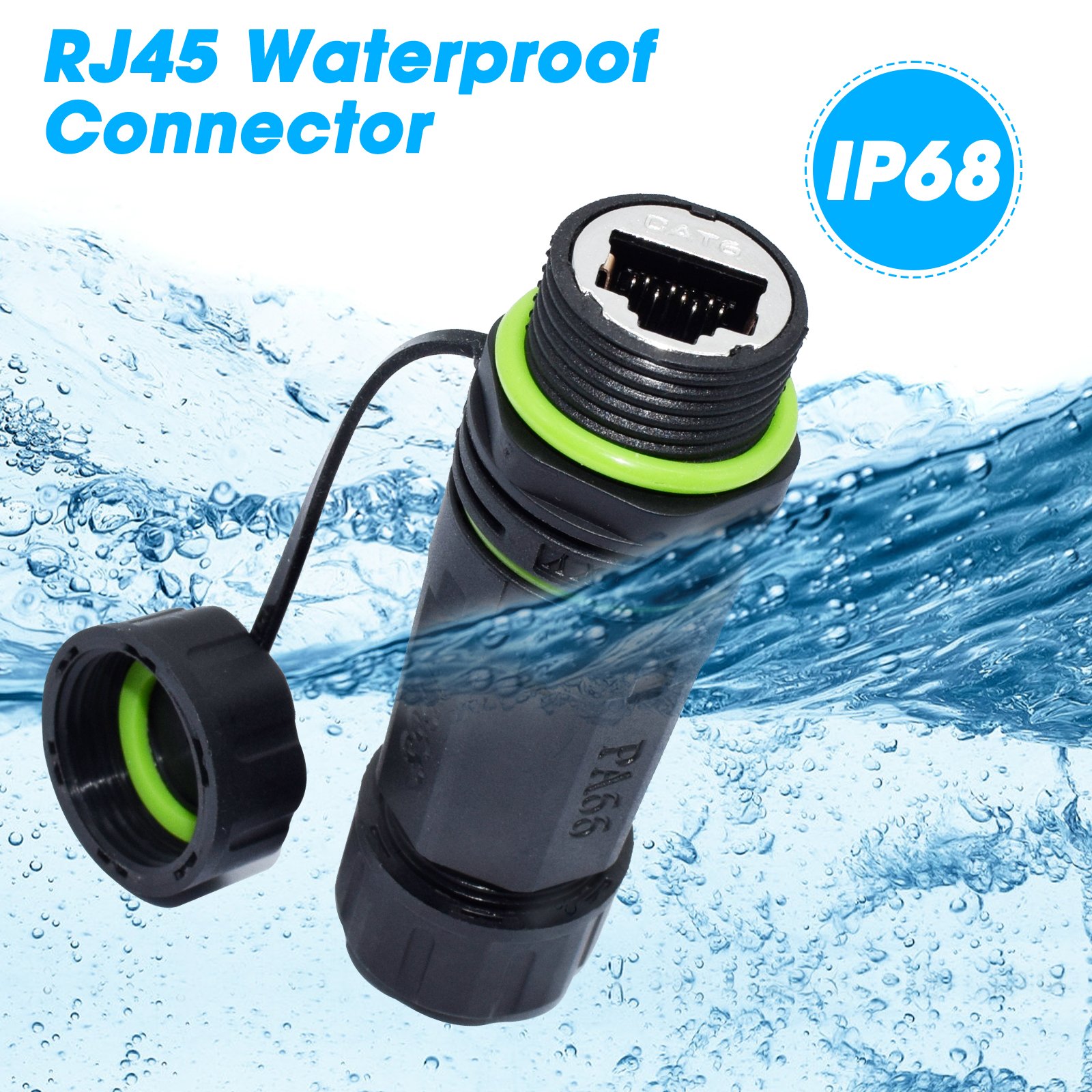 YXY Network CAT6 Zinc alloy Connector Panel Mount IP68 Waterproof RJ45 M20 connector wire Ethernet Jack copper cable wire