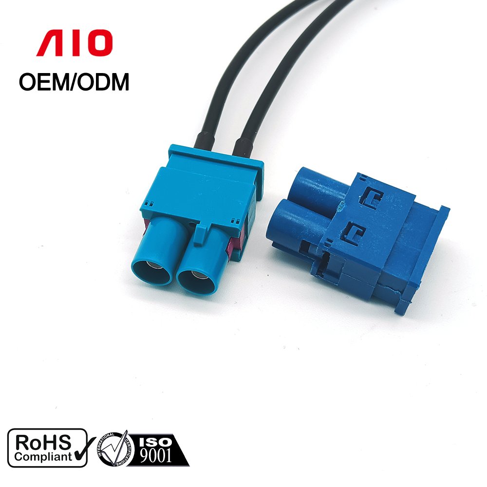 Automotive Male Female Fakra Radio Antenna Connector For RG174 RG316 RG58 Cable