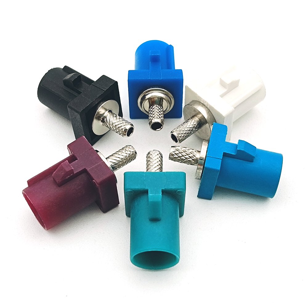 Automotive Male Female Fakra Radio Antenna Connector For RG174 RG316 RG58 Cable