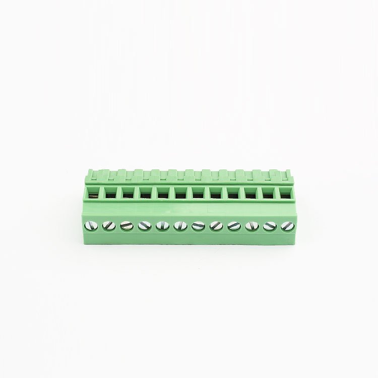 electrical connector plug terminal block green 3.81mm pvc terminal block