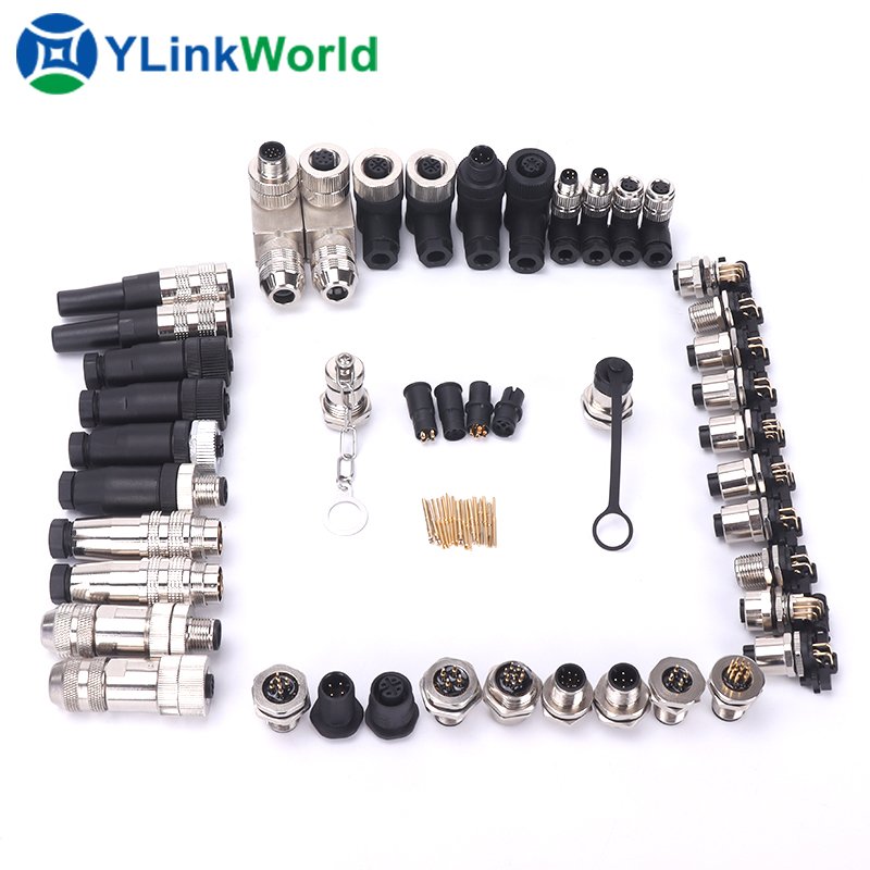 waterproof ethernet cable lan fiber optic motorcycle battery male and female automotive electrical ac power connector