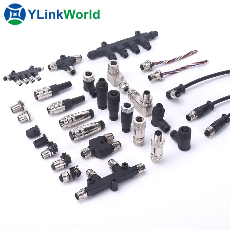 waterproof ethernet cable lan fiber optic motorcycle battery male and female automotive electrical ac power connector