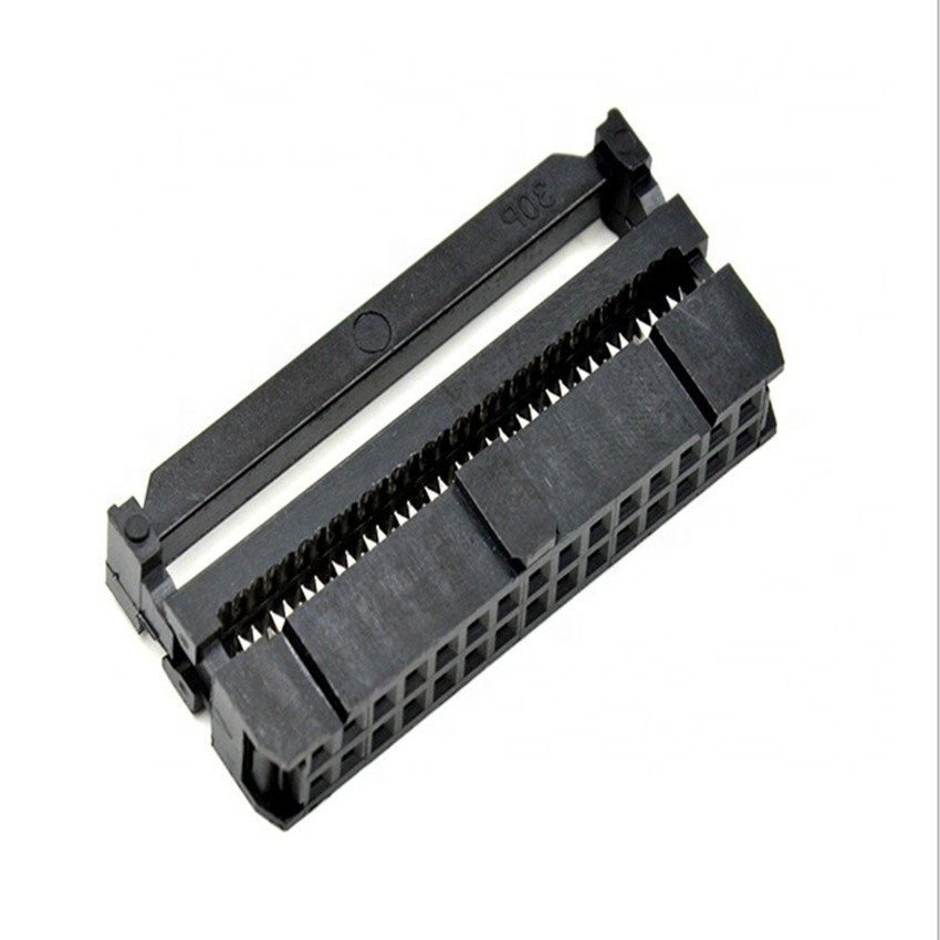 FC Wire pcb header 2.54mm pitch Dual double rows 10pin/12/20/40 pin header female IDC connector socket