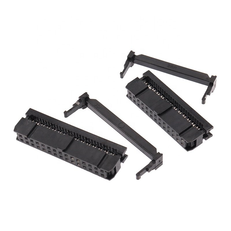 FC Wire pcb header 2.54mm pitch Dual double rows 10pin/12/20/40 pin header female IDC connector socket