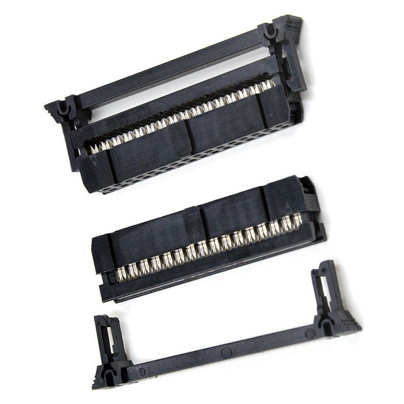 FC Wire pcb header 2.54mm pitch Dual double rows 10pin/12/20/40 pin header female IDC connector socket