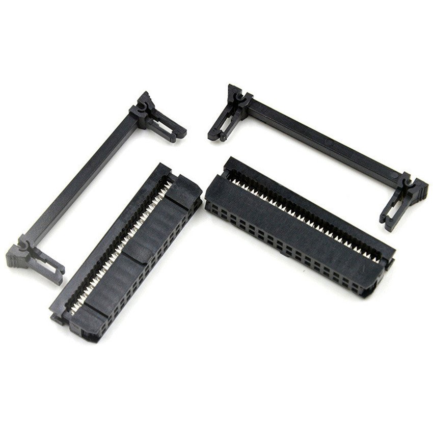 FC Wire pcb header 2.54mm pitch Dual double rows 10pin/12/20/40 pin header female IDC connector socket