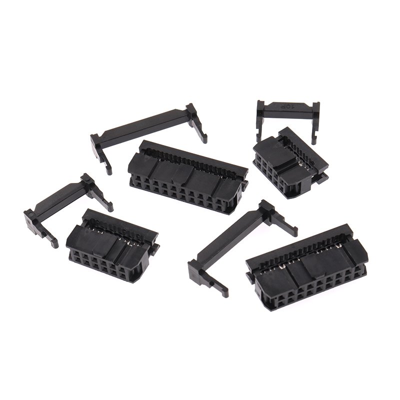 FC Wire pcb header 2.54mm pitch Dual double rows 10pin/12/20/40 pin header female IDC connector socket