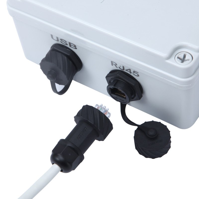 LSHITECH Panel Mount HDMI/RJ45/USB/Type-C/Mini USB/Micro USB/Type-B Waterproof Plug Circular Connector with Cable Lengths Custom