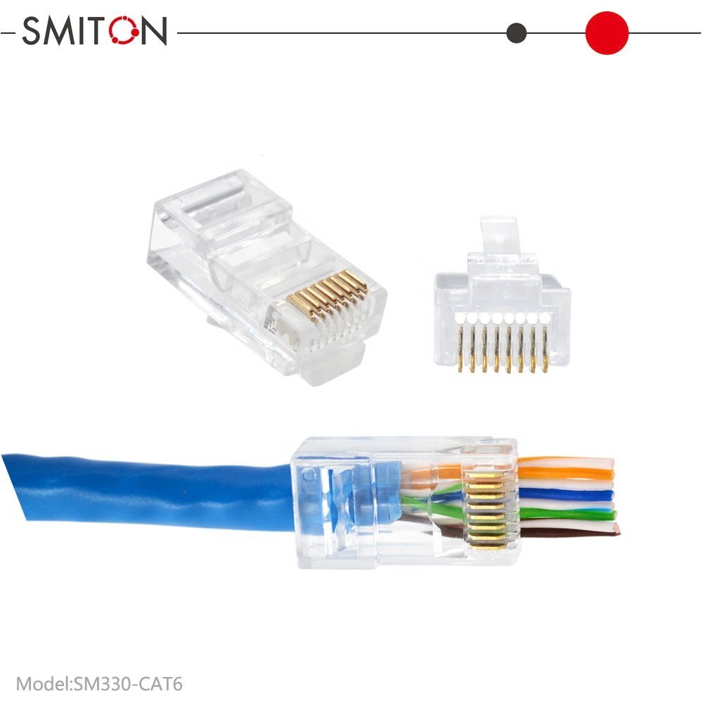 RJ45 Cat6 Pass Through Connectors