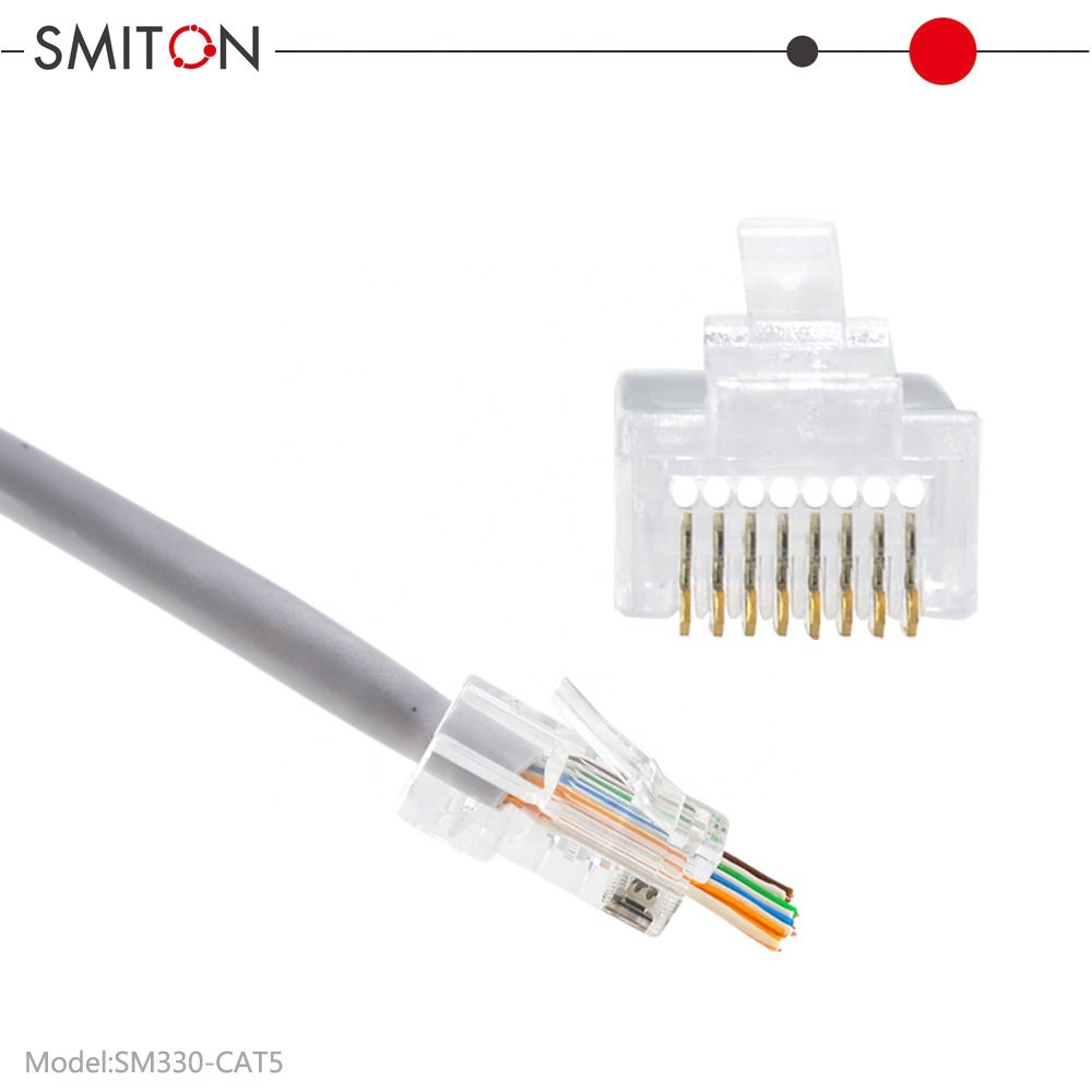 RJ45 Cat6 Pass Through Connectors