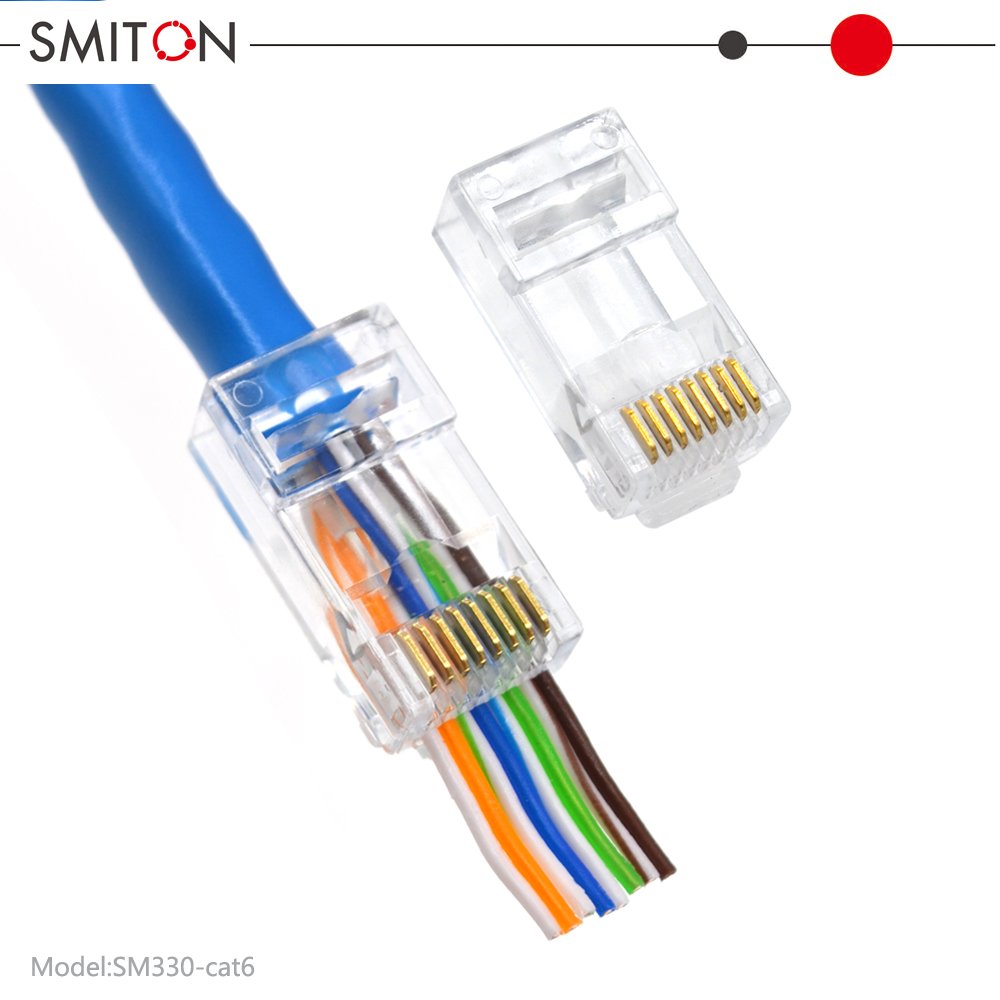 RJ45 Cat6 Pass Through Connectors