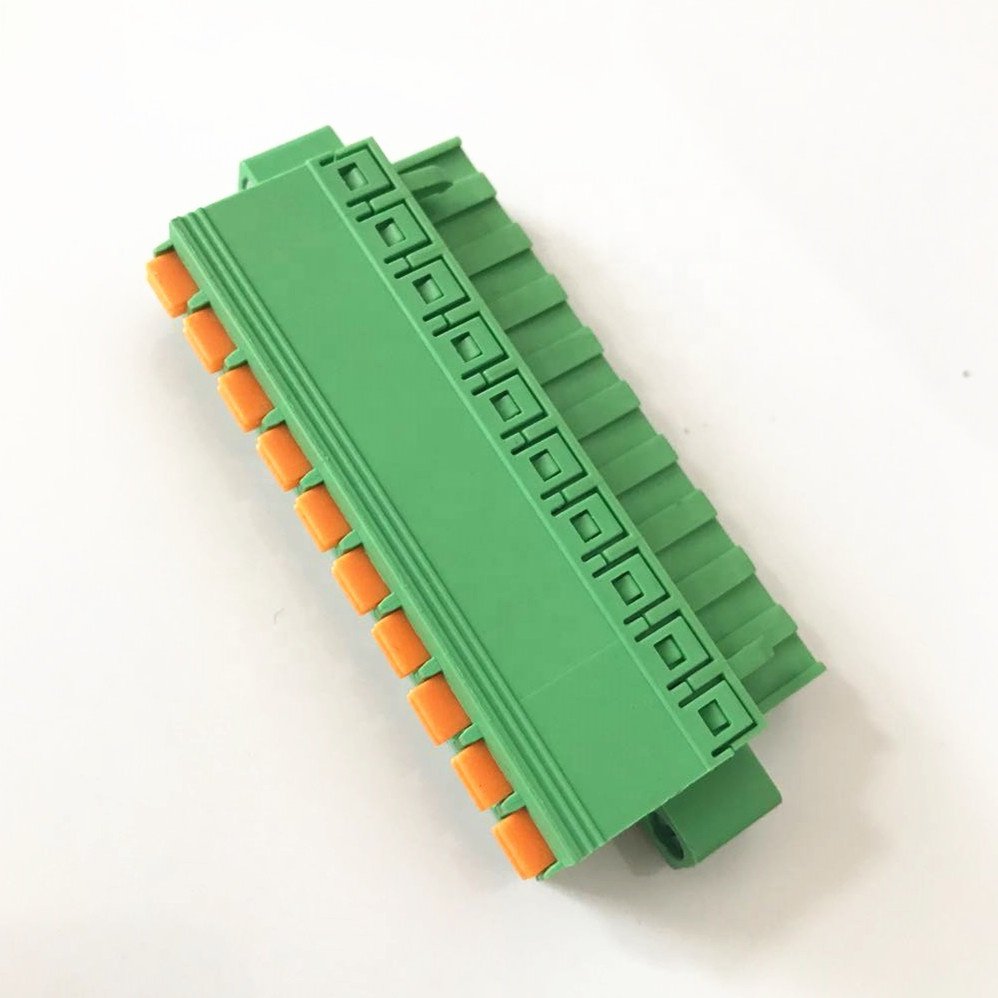 Pluggable spring terminal block FKCN 2.5 Phoenix 2EDGKNM 5.0/5.08 mm pitch with flange ears thin wire terminal blocks connector