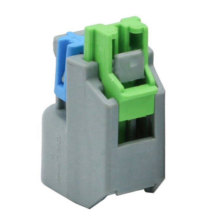 2 Pin EV6 Auto Fuel Line Quick Injector Wiring Plug Connector For Delphi 15419715 15423278 15423276