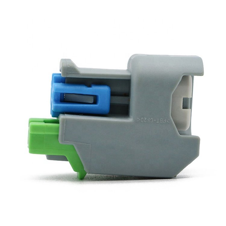 2 Pin EV6 Auto Fuel Line Quick Injector Wiring Plug Connector For Delphi 15419715 15423278 15423276