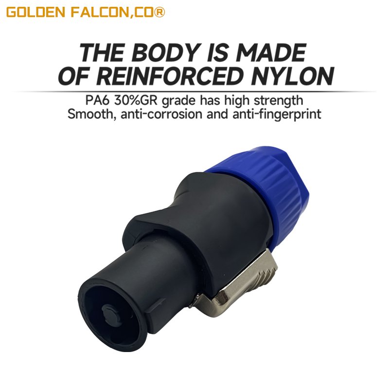 4PIN Power Connector Male Plug Plastic Cable Speakon Connector for speaker box