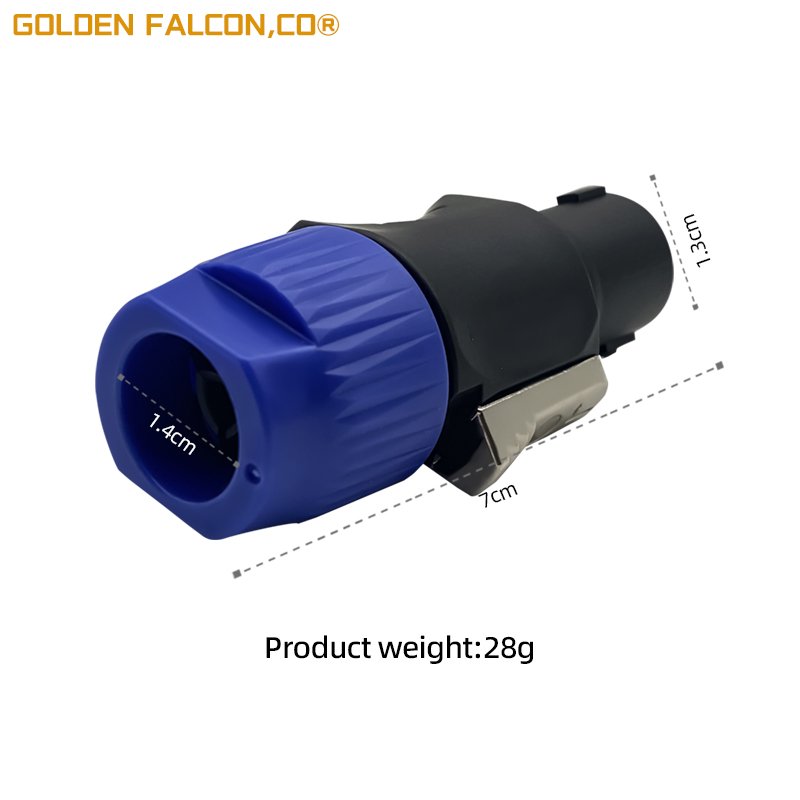4PIN Power Connector Male Plug Plastic Cable Speakon Connector for speaker box