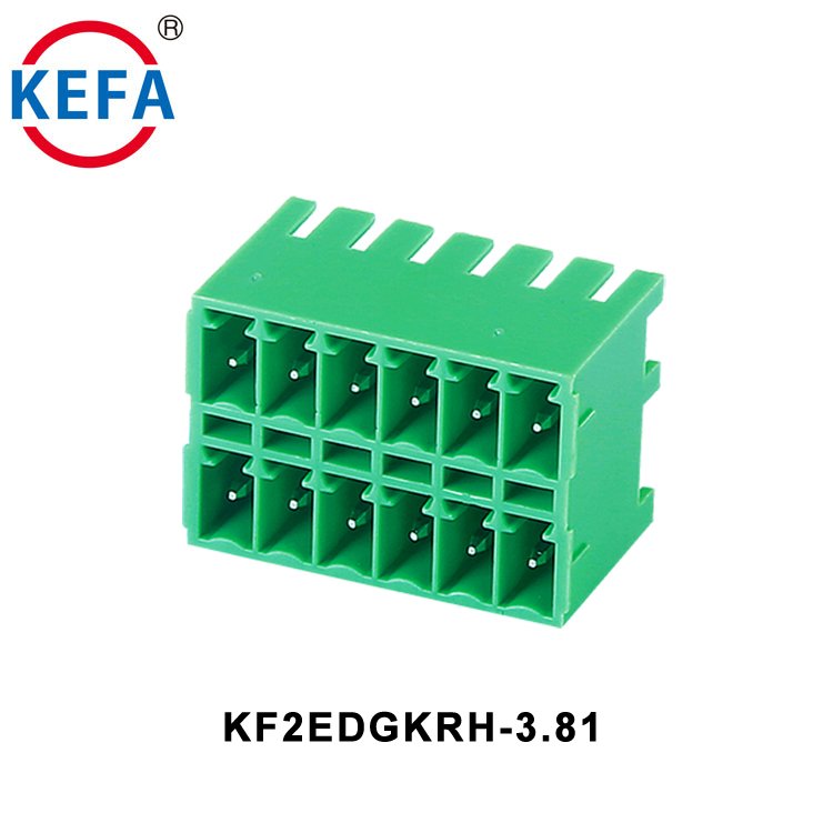 KEFA KF2EDGKRH-3.81 High Quality Pluggable Portable Small Plug-In Connector Electrical Plug Terminal Block