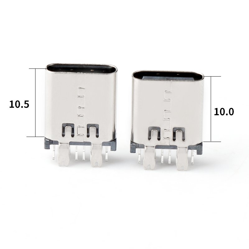 14pin type-c female jack connectors H10.5mm vertical dip c-type usb type c connector for PCB