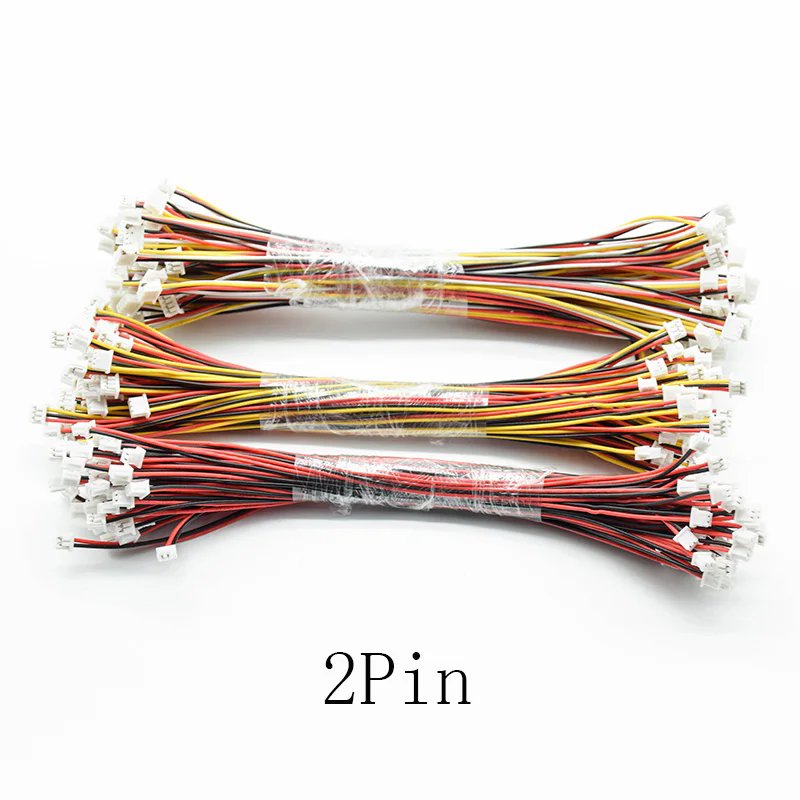 Female Cable Connector XH 1.25mm JST 2/3/4/5/6Pin Single Head/Double Head Plug With 15cm Electronic Wire Connectors
