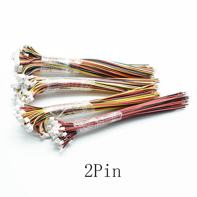 Female Cable Connector XH 1.25mm JST 2/3/4/5/6Pin Single Head/Double Head Plug With 15cm Electronic Wire Connectors