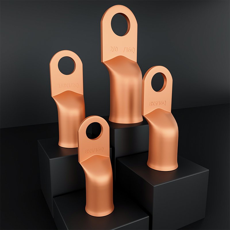 American Standard SC Automotive Bell mouth Copper Tube AWG Electrical Battery Connector Cable Lugs Copper Bare Terminal