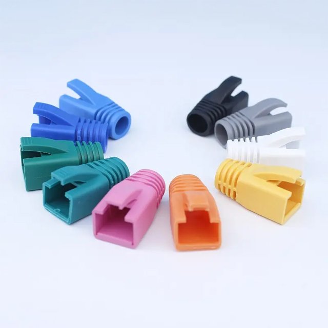 RJ45 Cat7 connector rubber boots the high quality modular plug boots for UTP or FTP hot selling Cat7 Connector boot
