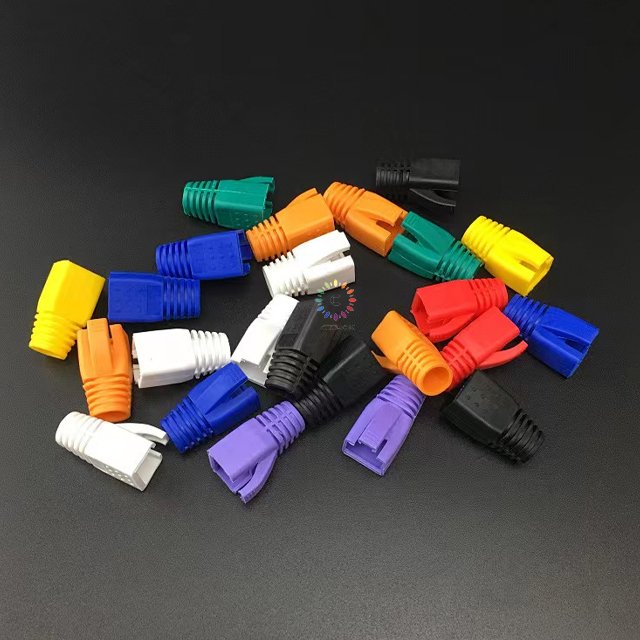 RJ45 Cat7 connector rubber boots the high quality modular plug boots for UTP or FTP hot selling Cat7 Connector boot