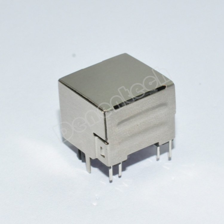 Denentech Factory direct sales RJ45 connector 8P8C Right Angle DIP waterproof rj45 connector with LED