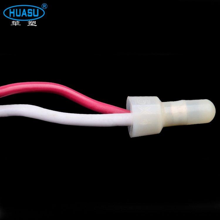 Nylon closed wire connector Copper core high temperature insulated nipple terminal