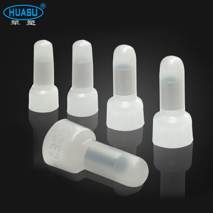 Nylon closed wire connector Copper core high temperature insulated nipple terminal