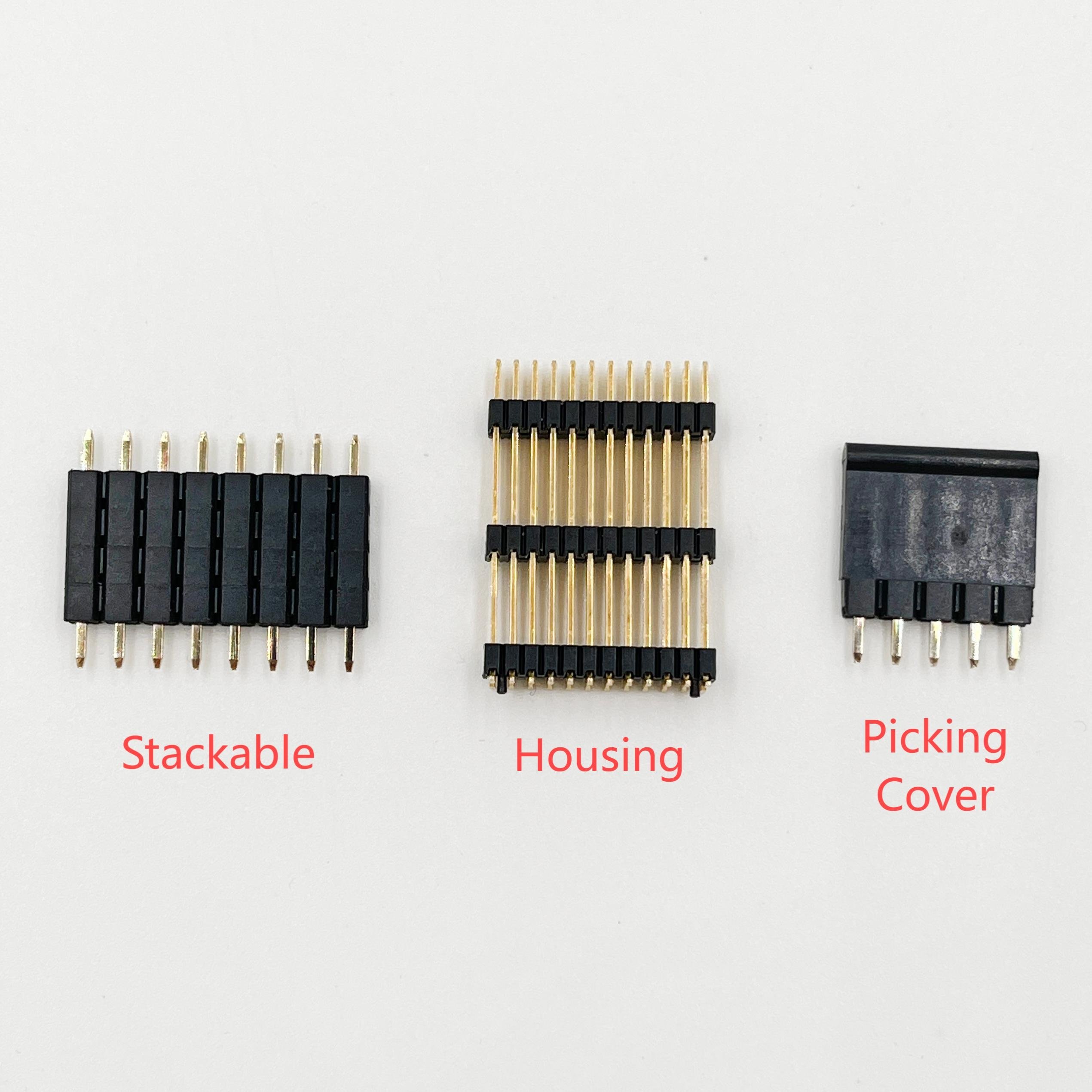 OEM 1.27mm 2.0mm 2.54mm 5.08mm pitch Single Dual Row 1-40 Pin Straight SMT R/A Gold Plated PCB Strip Male Pin Header Connector