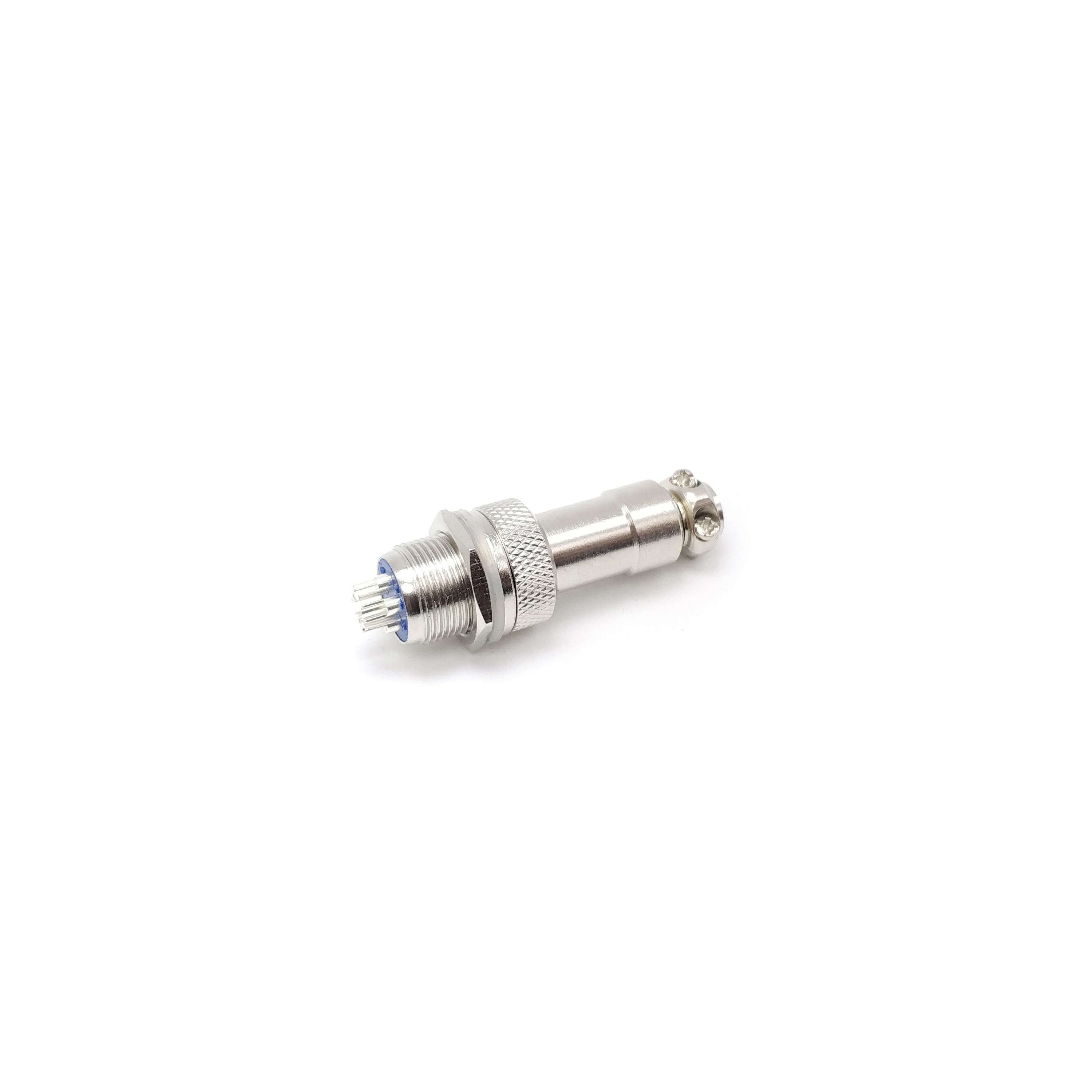 Blue engineering plastic inner core RS765 GX12 series 2 3 4 5 pin aviation plug electrical connector