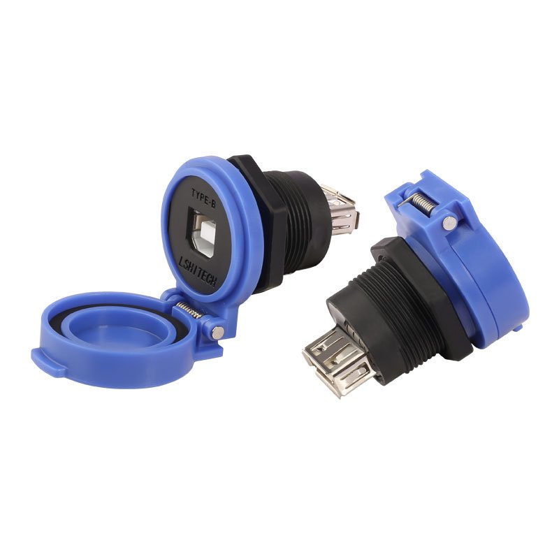 Lshitech Type-B Electrical Automotive Audio Solder Wire Wiring Harness Interface Socket Connectors