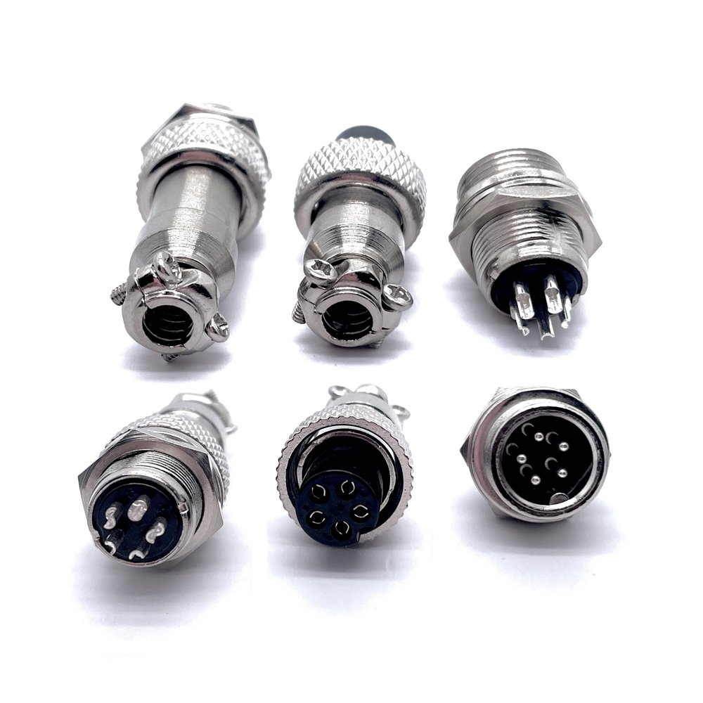 Soulin GX12 2 3 4 5 6 7 Pin Metal Aviat Connector Circular Socket Cable Aviation Connectors For Automotive Application