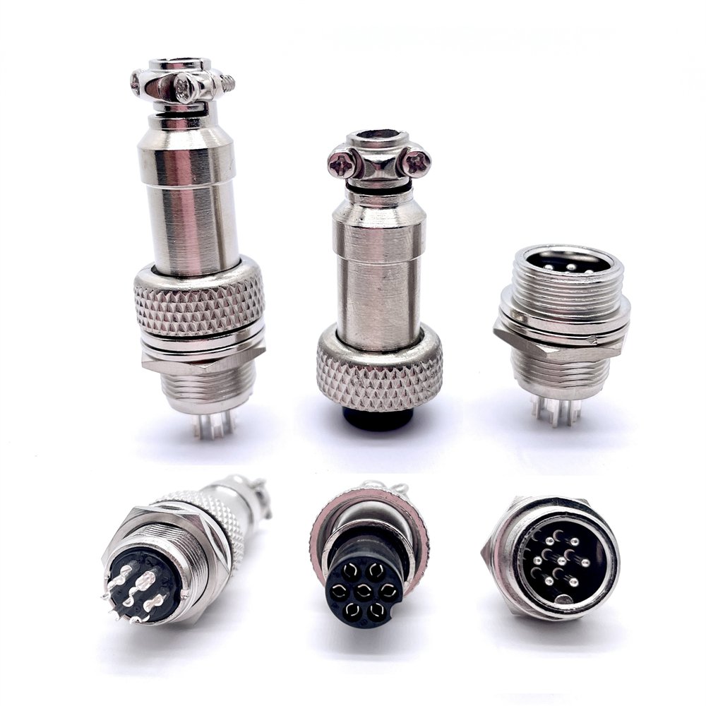 Soulin GX12 2 3 4 5 6 7 Pin Metal Aviat Connector Circular Socket Cable Aviation Connectors For Automotive Application
