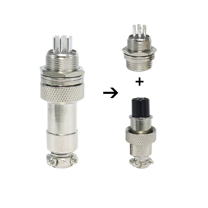 Female GX16 GX16-3 GX16-5 GX16-7 2P 3P 4P 5P 9P 10Pin Bulkhead Aviation Connector