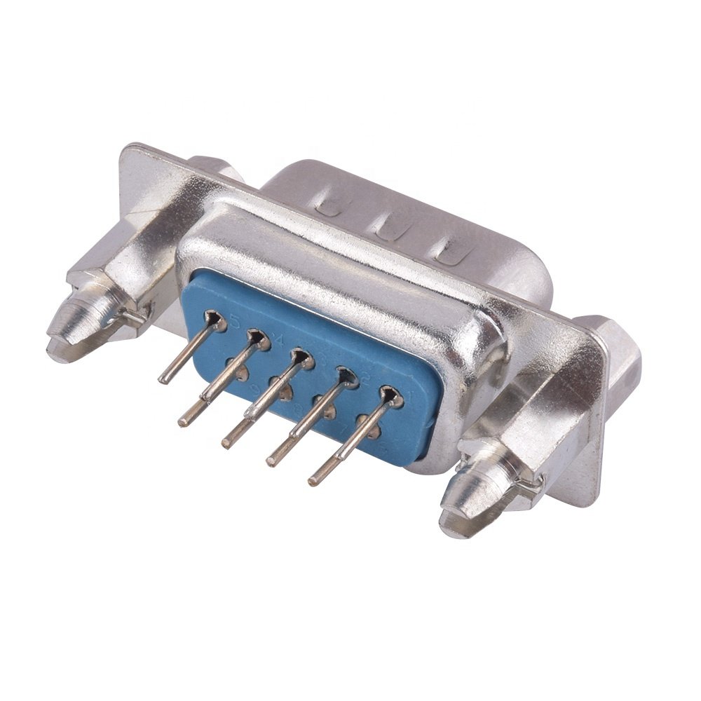 D-SUB VGA 9pin Male Connector PCB Mounted Straight DP 9p VGA Male Connector With Screw Video Socket