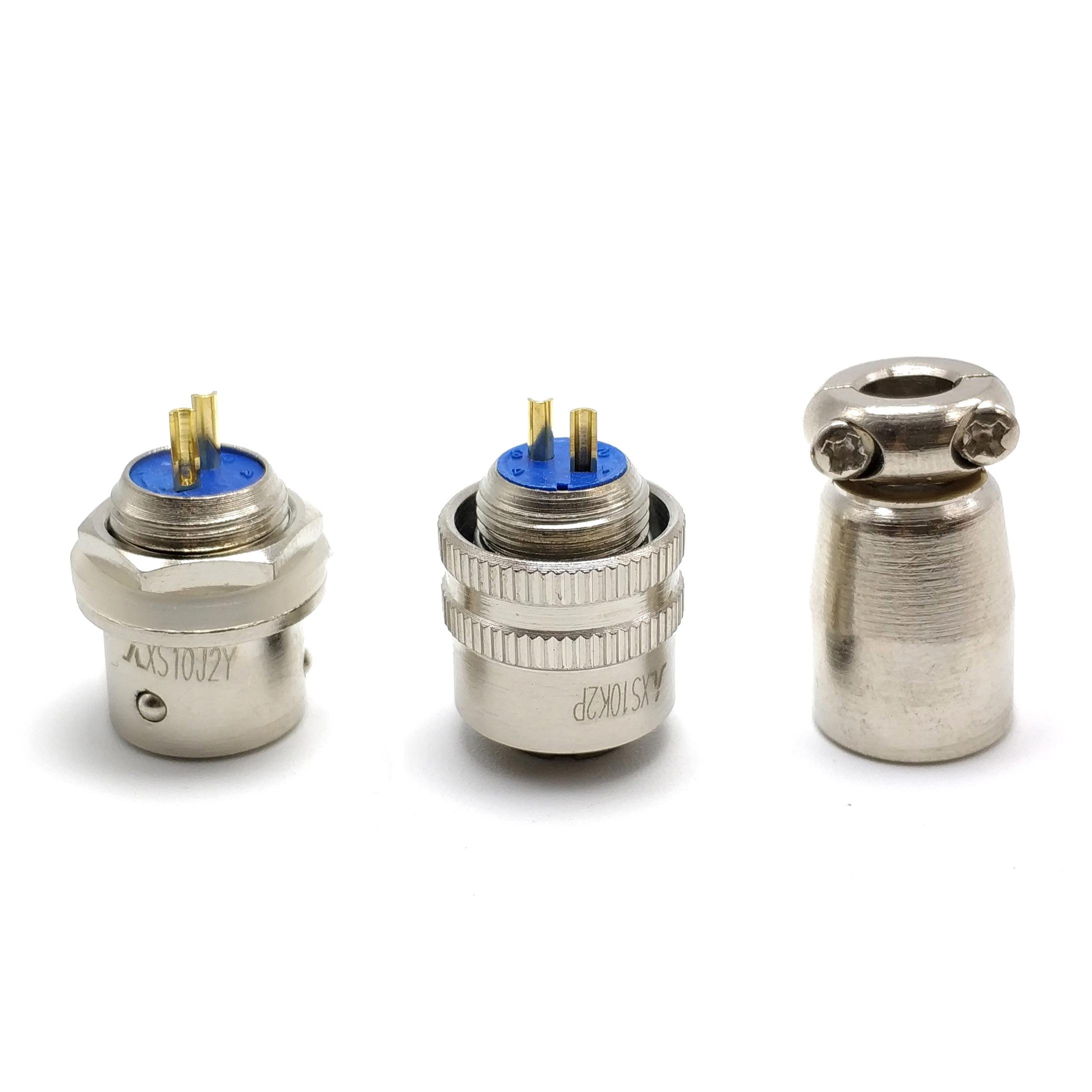 Aviation plug socket XS10 series 2 3 4 5 pin snap on quick connect male receptacle female plug connector