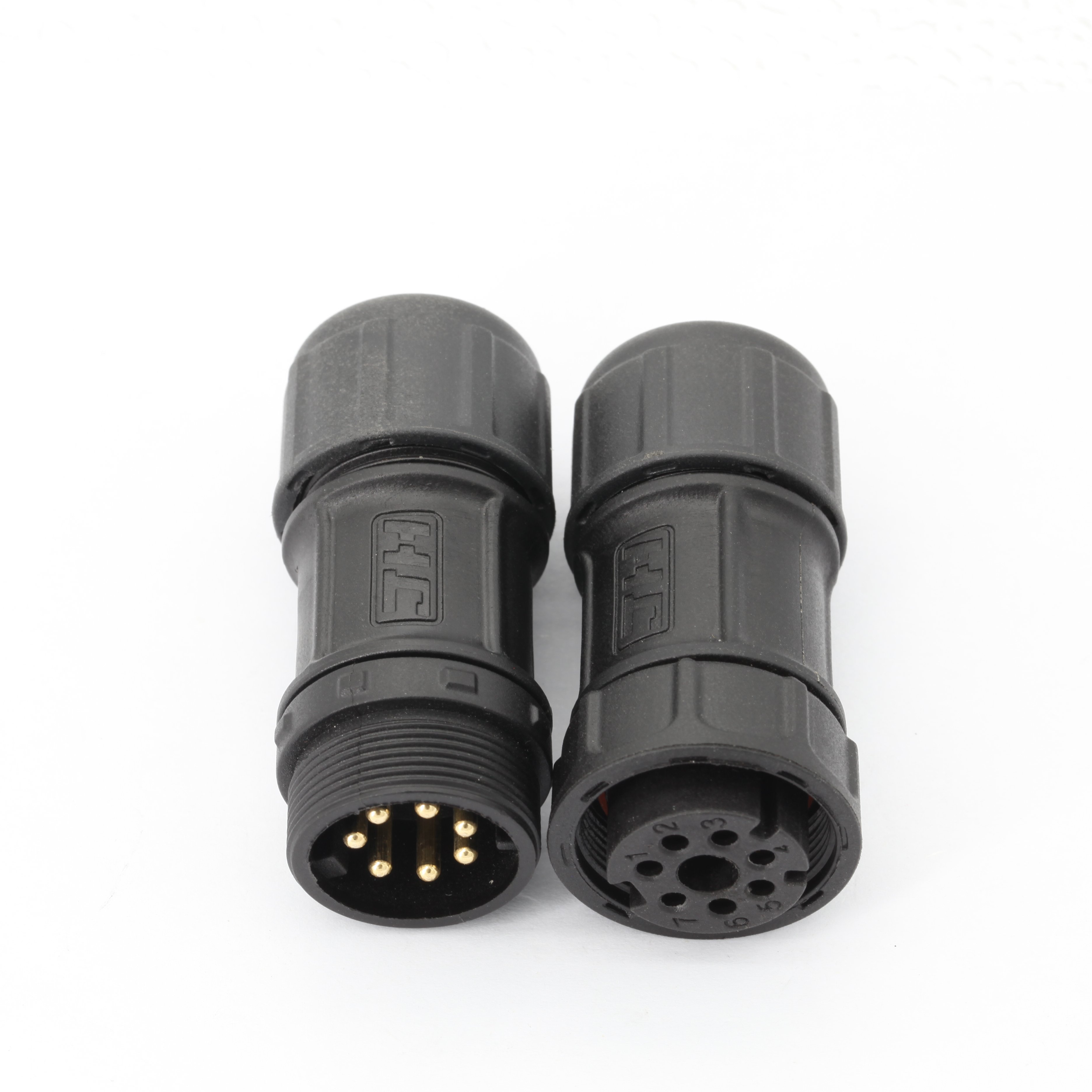 M20 Outdoor screw Quick Lock Waterproof Wire Connector Circular Male Female Assembled Waterproof Electrical Led light Connector