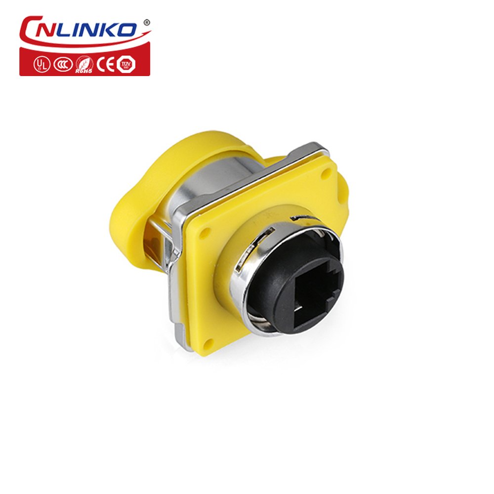 CNLINKO LP24 RJ45 waterproof connector LED display connector IP68 waterproof rj45 connector