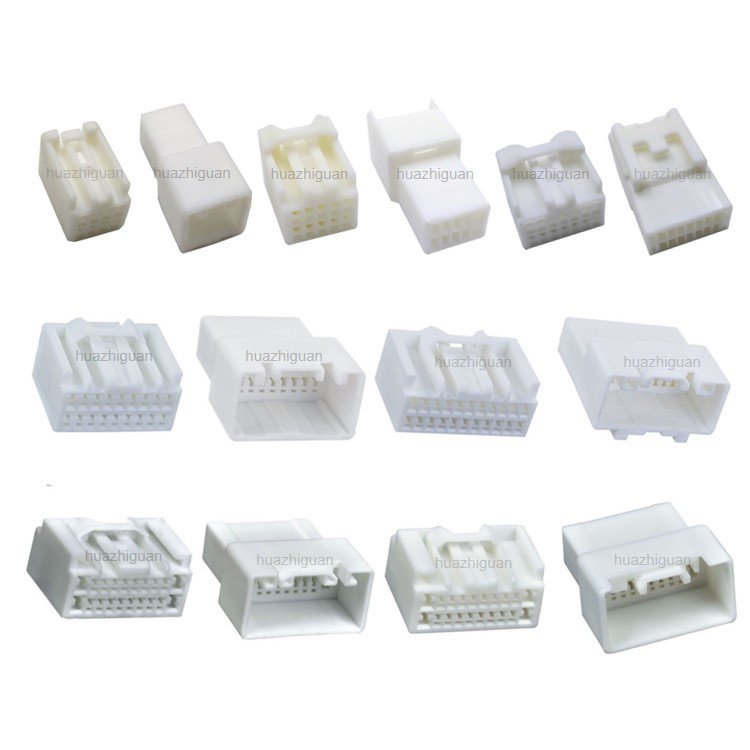 4 pin auto PCB welding board large current plug 6.3mm male PIN header right angel HV wiring connector socket DJ7042-6.3-10AW