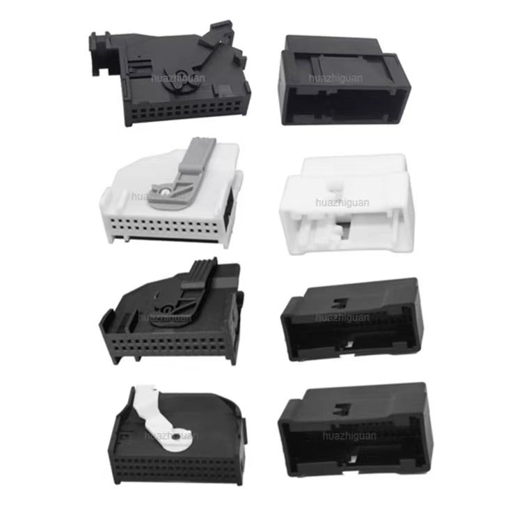 4 pin auto PCB welding board large current plug 6.3mm male PIN header right angel HV wiring connector socket DJ7042-6.3-10AW