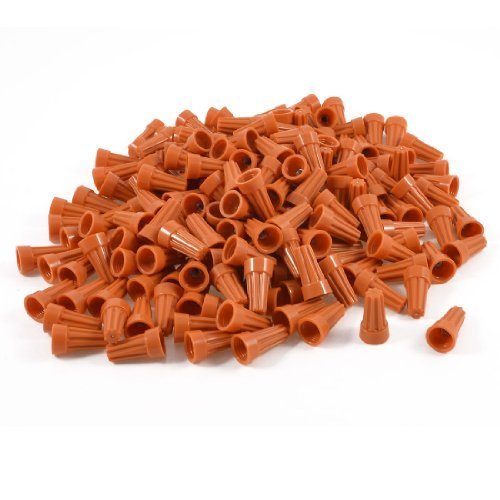 P3 1000Pcs Wire Connectors Orange Screw On Nuts Standard Type Twist On Barrel